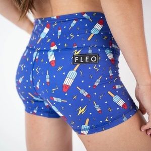 FLEO Bomb Pop Power High-rise Shorts